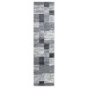 vidaXL Tapis BCF Gris 100x400 cm