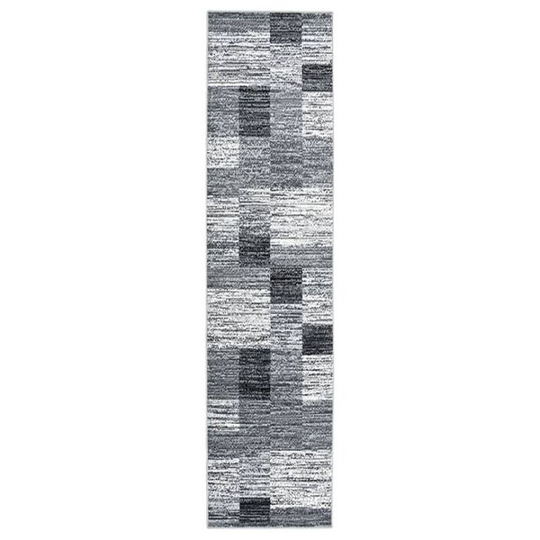 vidaXL Tapis BCF Gris 100x400 cm