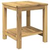 vidaXL Table basse Blanchi 40,5 x 40 x 45 cm Bois d'Acacia Massif