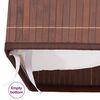 vidaXL Panier &agrave; linge rectangulaire Bambou Marron
