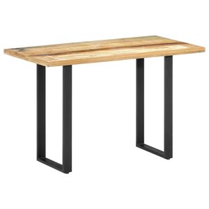 vidaXL Table &agrave; manger 120x60x76 cm Bois de r&eacute;cup&eacute;ration massif