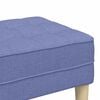 vidaXL banc avec coussin Bleu denim 113 x 57 x 39 cm tissu
