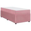 vidaXL Cadre de lit avec matelas Rose 80 x 200 cm tissu