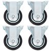 vidaXL Roulettes fixes 4 pcs 75 mm