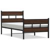 vidaXL Cadre de lit sans matelas avec t&ecirc;te de lit et pied de lit