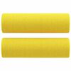 vidaXL Canap&eacute; 3 places avec oreillers jaune clair 180 cm tissu