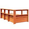 vidaXL Lit biblioth&egrave;que sans matelas cire marron 75x190 cm pin massif