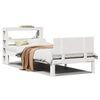 vidaXL Cadre de lit avec t&ecirc;te de lit sans matelas blanc 90x190 cm