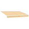 vidaXL Auvent R&eacute;tractable Jaune et blanc 300 x 250 cm
