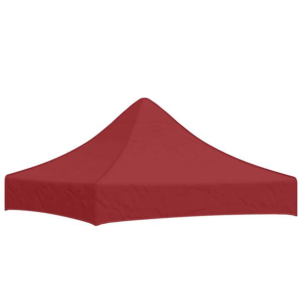 vidaXL Toit de tente de r&eacute;ception 2x2 m Bordeaux 270 g/m&sup2;