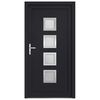 vidaXL Porte d'entr&eacute;e anthracite 98x208 cm PVC