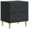 vidaXL Table de chevet Noir 43 x 34,5 x 48 cm Bois d'ing&eacute;nierie
