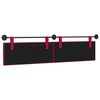 vidaXL T&ecirc;te de lit suspendue Bordeaux 210 x 55 x 7 cm Velours