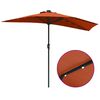 vidaXL Parasol de jardin Terre cuite 294 x 150 x 224 cm