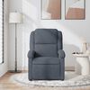 vidaXL Fauteuil de massage inclinable gris foncé velours