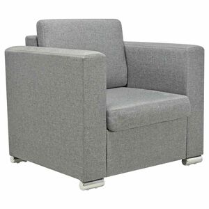 vidaXL Fauteuil gris foncé tissu