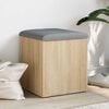 vidaXL Banc de rangement Ch&ecirc;ne Sonoma 42x42x45 cm Bois d'ing&eacute;nierie