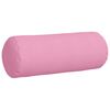 vidaXL Coussins d'accent 2 pcs Rose Ø 25 x 70 cm tissu