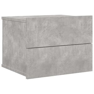 vidaXL Table de chevet Gris b&eacute;ton 40x30x30 cm Bois ing&eacute;nierie
