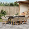 vidaXL Ensemble de salle &agrave; manger pour jardin 9 pcs Gris clair
