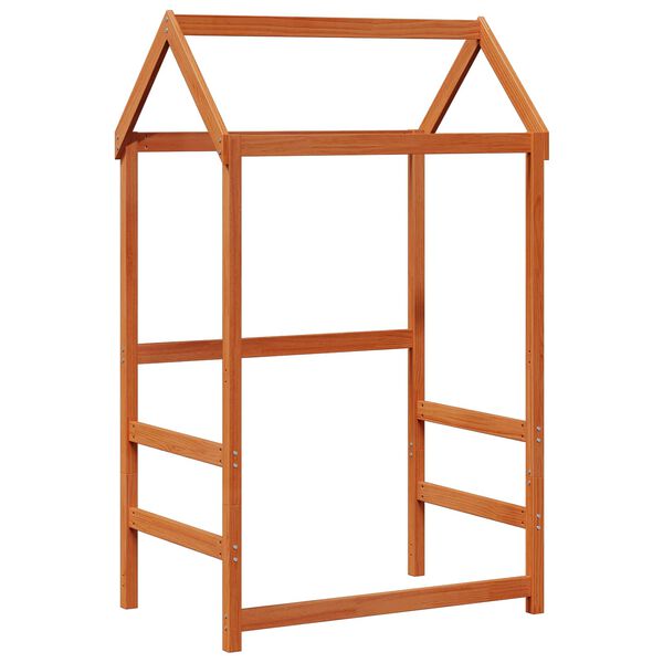 vidaXL Ensemble Lit de Jour 2 pcs Cire marron Bois de pin massif