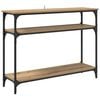 vidaXL Table console avec &eacute;tag&egrave;re Ch&ecirc;ne artisanal 100 x 29 x 75 cm