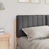 vidaXL T&ecirc;te de lit capitonn&eacute;e Brun et gris fonc&eacute; 135 cm Pin massif
