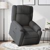 vidaXL Fauteuil inclinable Gris foncé Tissu
