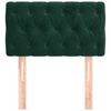 vidaXL T&ecirc;te de lit Vert fonc&eacute; 80x7x78/88 cm Velours