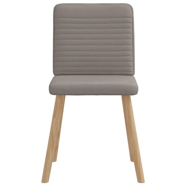 vidaXL Chaises &agrave; manger lot de 6 taupe tissu