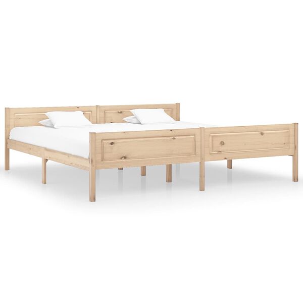 vidaXL Cadre de lit sans matelas bois massif de pin 200x200 cm