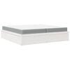 vidaXL Lit avec matelas blanc 200x200 cm bois massif de pin