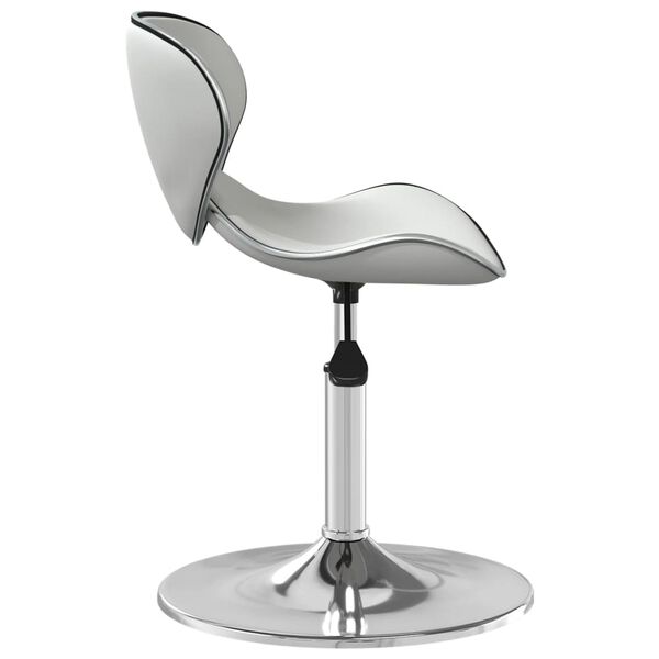 vidaXL Tabouret de bar Blanc Similicuir