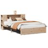 vidaXL Lit biblioth&egrave;que sans matelas 140x200 cm bois massif de pin