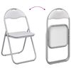 vidaXL Chaise pliante 2 pcs Blanc et Gris 48 x 43,5 x 81 cm