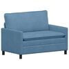 vidaXL Canap&eacute; Bleu 126 x 81 x 87,5 cm Tissu