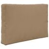 vidaXL Coussin de canap&eacute; d'ext&eacute;rieur 2 pcs Taupe Polyester