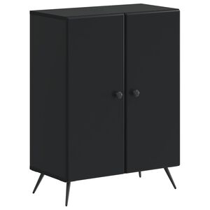 vidaXL Meuble de Rangement de Salle de Bain BREDA Noir