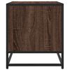 vidaXL Meuble TV ch&ecirc;ne marron 61x40x46 cm bois d'ing&eacute;nierie et m&eacute;tal