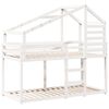 vidaXL Lit superposé sans matelas blanc 90x190 cm bois de pin massif