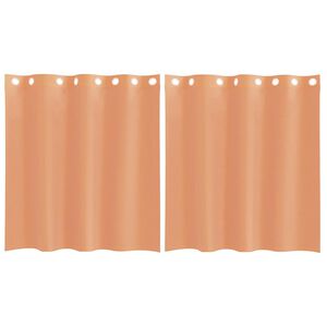 vidaXL Rideaux en voile avec &oelig;illets 2 pcs terre cuite