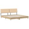 vidaXL Lit double avec t&ecirc;te de lit Ch&ecirc;ne sonoma et cr&egrave;me 200 x 200 cm