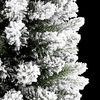vidaXL Sapin de No&euml;l artificiel Blanc 150 cm PVC, m&eacute;tal et plastique