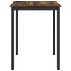 vidaXL Table de salle &agrave; manger / Table de repas 60 x 60 x 75 cm M&Eacute;TAL
