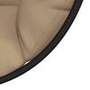 vidaXL Chaise suspendue en forme d'&oelig;uf et support taupe rotin et acier