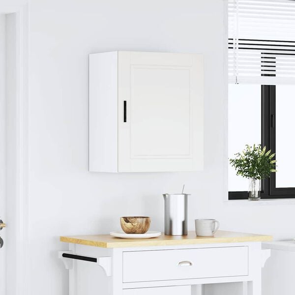 vidaXL Armoire murale de cuisine Porto blanc bois d'ingénierie