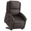 vidaXL Fauteuil inclinable de massage &eacute;lectrique marron fonc&eacute;