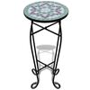 vidaXL Table d'appoint Mosa&iuml;que Vert et blanc
