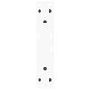 vidaXL Pieds de table basse en forme de V, 2 pi&egrave;ces, blanc, 30 x (30-31,3) cm, acier