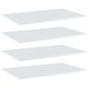 vidaXL Panneaux de biblioth&egrave;que 4 pcs blanc brillant bois d&rsquo;ing&eacute;nierie